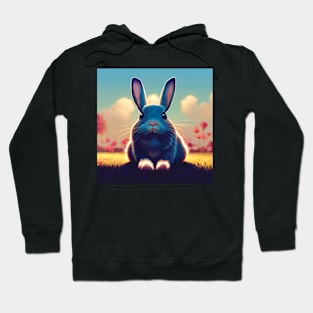 Cute Fluffy Bunny Art Hoodie